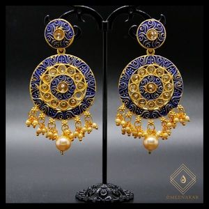 Maheen Earrings- Blue